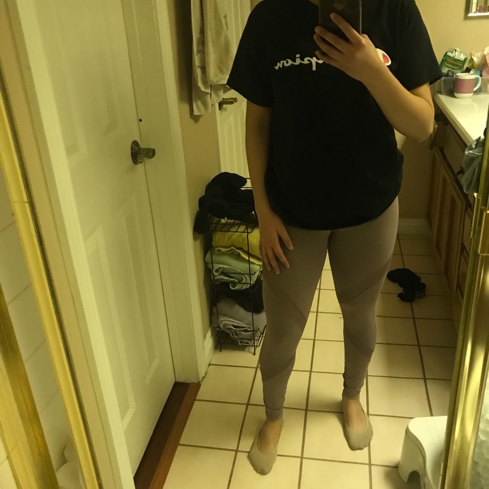 Purple taupe leggings